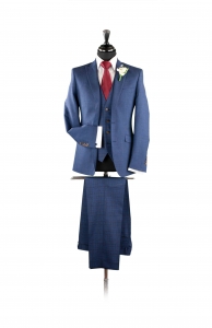 dapper-chaps-navy-fleck-lounge-suit-with-check-trouser-and-waistcoat